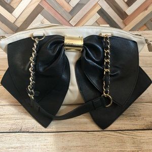 Betsey Johnson Black Bow Handbag